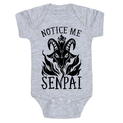 Notice Me Senpai! (Baphomet) Baby One-Piece