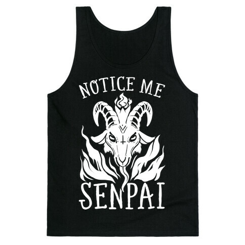 Notice Me Senpai! (Baphomet) Tank Top