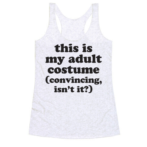 Adult Human Halloween Costume Racerback Tank Top