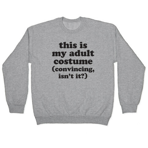 Adult Human Halloween Costume Pullover