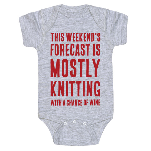 Mostly Knitting with a Chance of Wine Baby One-Piece