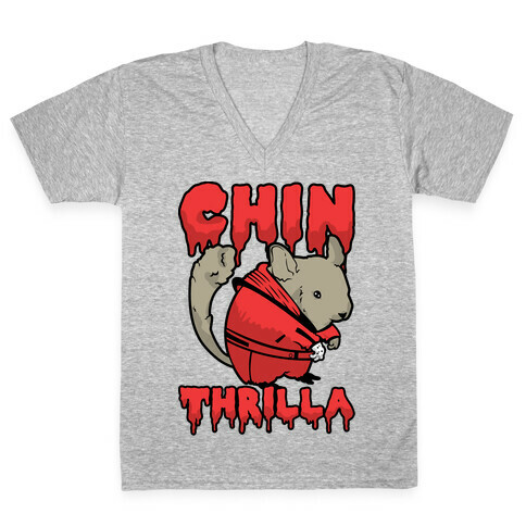 Chinthrilla V-Neck Tee Shirt