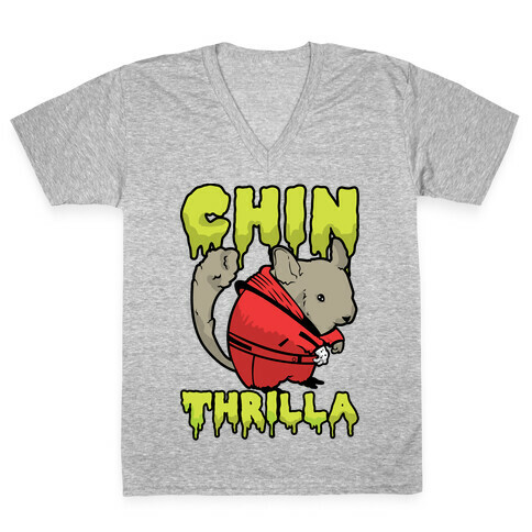 Chinthrilla V-Neck Tee Shirt