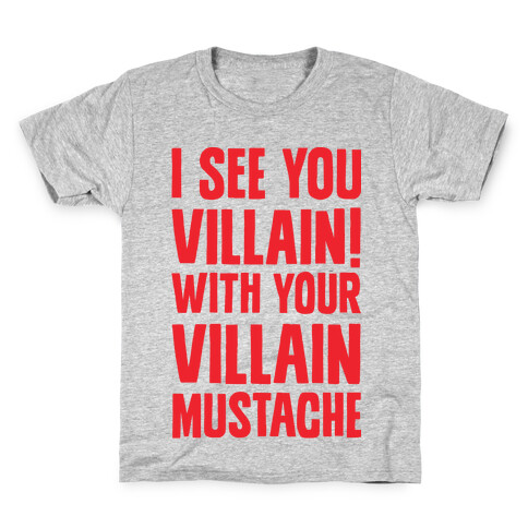 Villain Mustache Kids T-Shirt