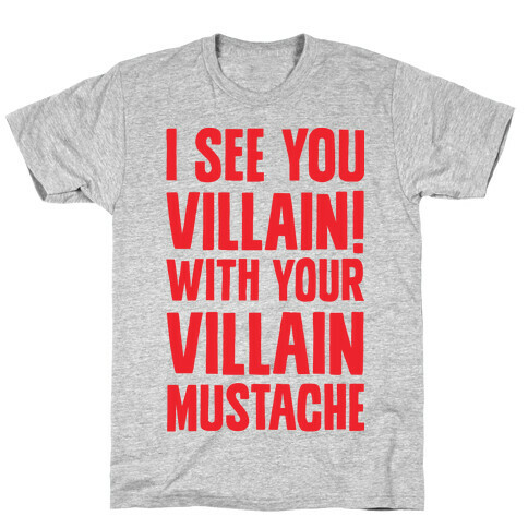 Villain Mustache T-Shirt