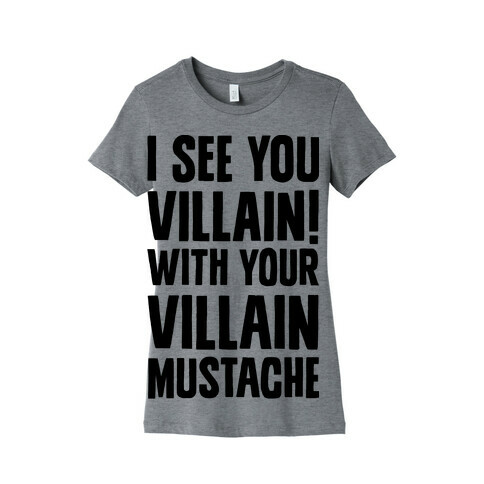 Villain Mustache Womens T-Shirt