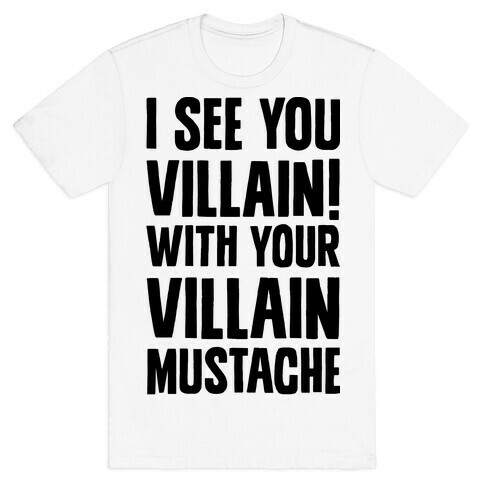 Villain Mustache T-Shirt