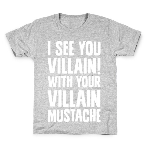 Villain Mustache Kids T-Shirt