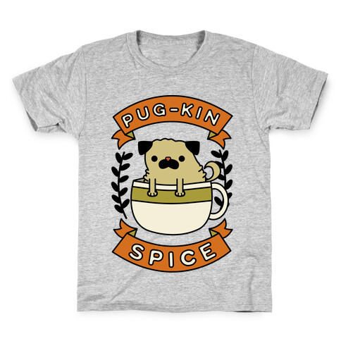 Pugkin Spice Kids T-Shirt