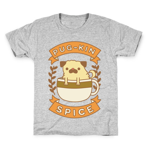 Pugkin Spice Kids T-Shirt