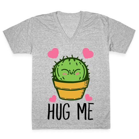 Hug Me - Cactus V-Neck Tee Shirt