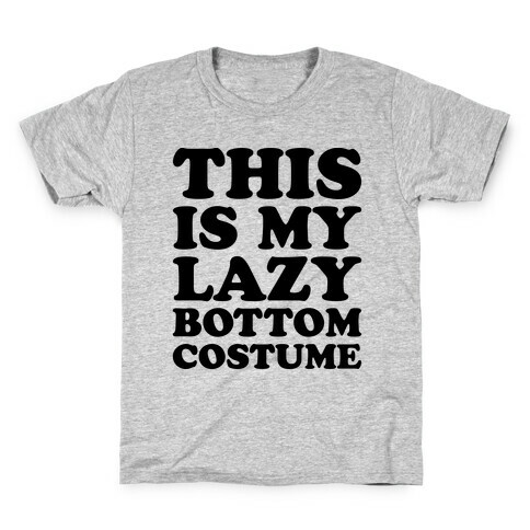 This Is My Lazy Bottom Costume Kids T-Shirt
