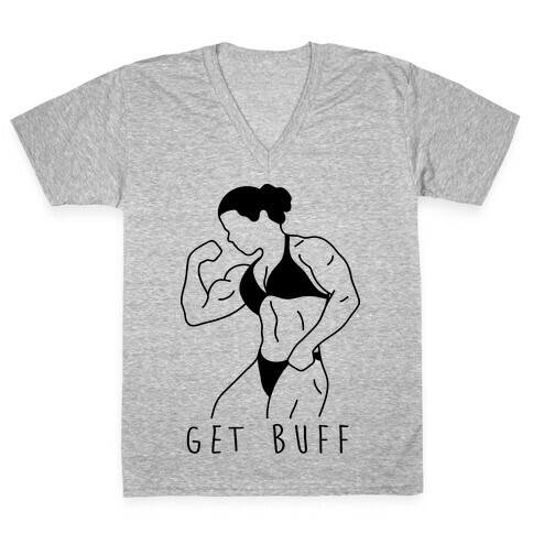 Get Buff V-Neck Tee Shirt