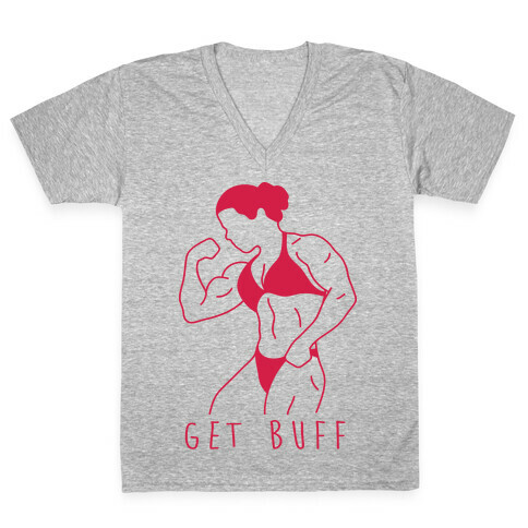 Get Buff V-Neck Tee Shirt