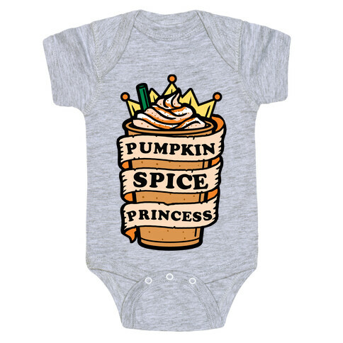 Pumpkin Spice Princess Baby One-Piece