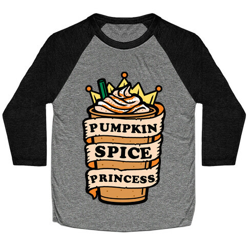 Pumpkin Spice Princess Baseball Tee