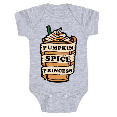 Pumpkin Spice Princess Baby One-Piece