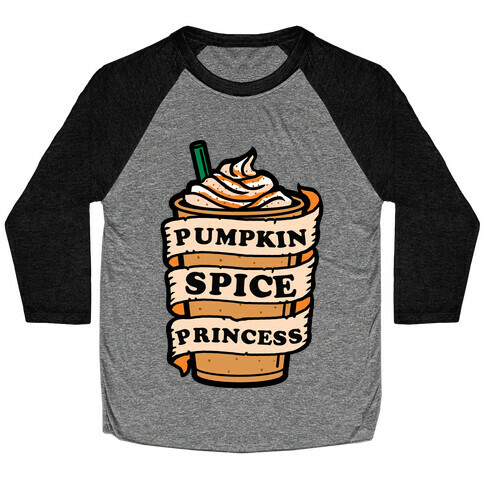 Pumpkin Spice Princess Baseball Tee