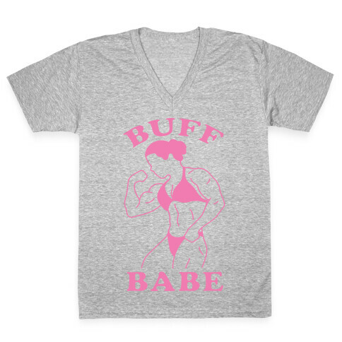 Buff Babe V-Neck Tee Shirt