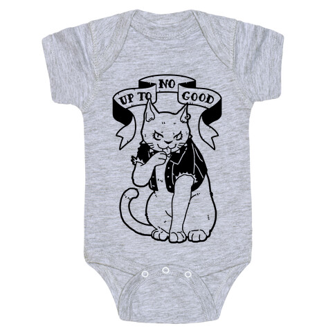 Up to No Good Pastel Goth Kitty Baby One-Piece