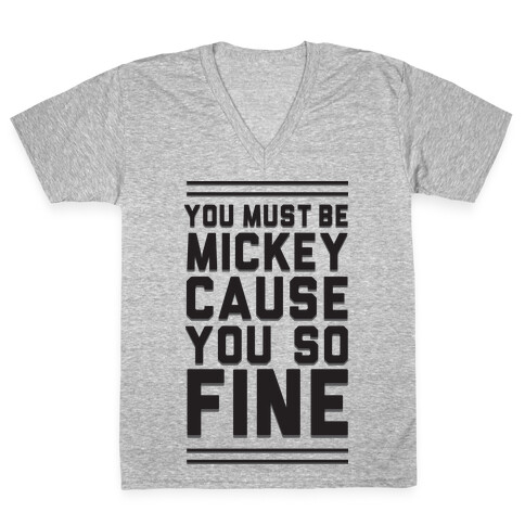 Must Be Mickey V-Neck Tee Shirt