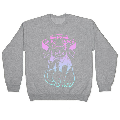 Up to No Good Pastel Goth Kitty Pullover