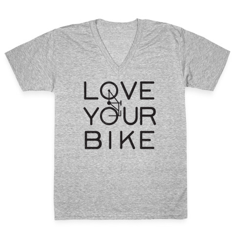 Love Your Bike V-Neck Tee Shirt