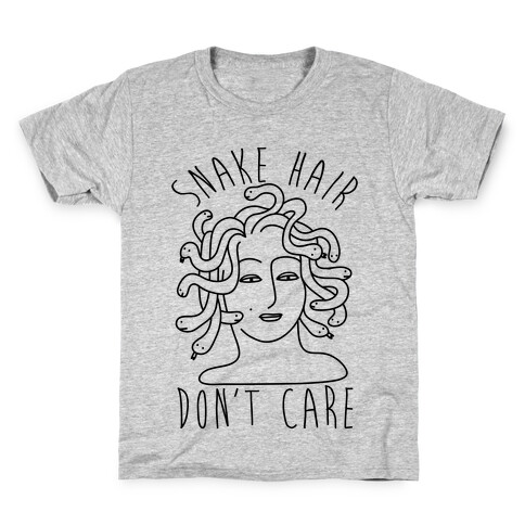 Snake Hair Don't Care Kids T-Shirt