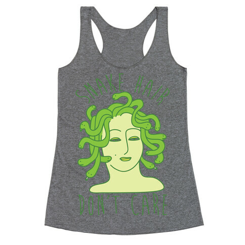 Snake Hair Don't Care Racerback Tank Top