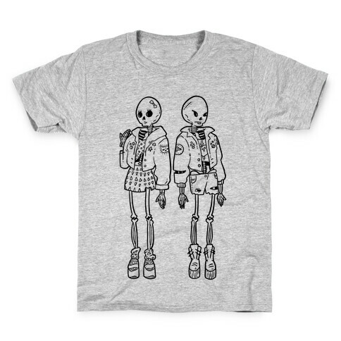 Skeleton Girls Kids T-Shirt