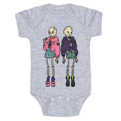 Skeleton Girls Baby One-Piece