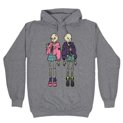 Skeleton Girls Hooded Sweatshirt