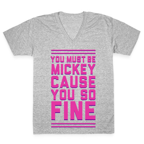 Must Be Mickey V-Neck Tee Shirt