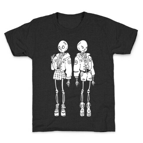 Skeleton Girls Kids T-Shirt