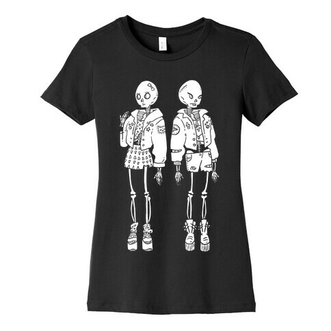 Skeleton Girls Womens T-Shirt