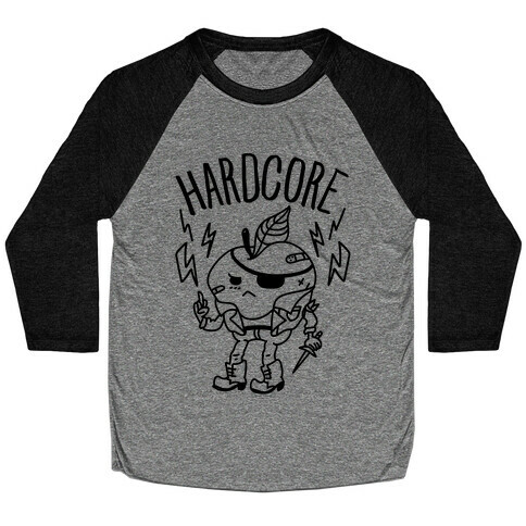 Hardcore Apple Baseball Tee