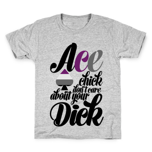 Ace Chick Don't Care Kids T-Shirt