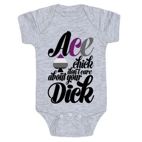 Ace Chick Don't Care Baby One-Piece