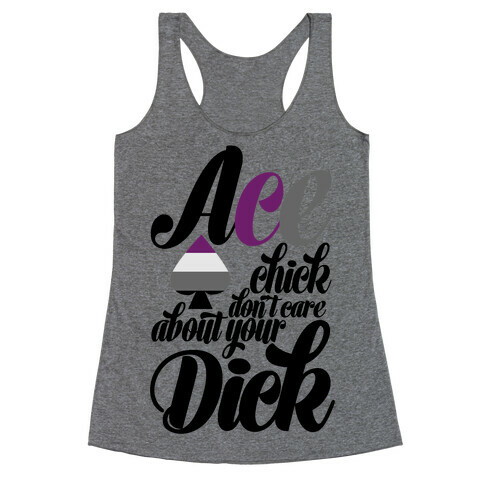 Ace Chick Don't Care Racerback Tank Top