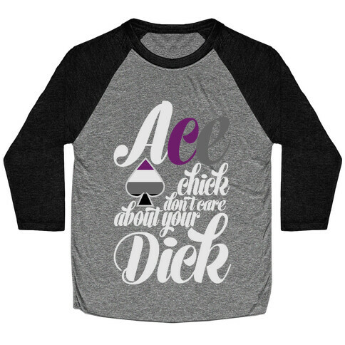 Ace Chick Don't Care Baseball Tee