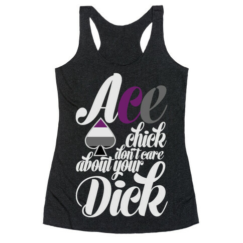 Ace Chick Don't Care Racerback Tank Top