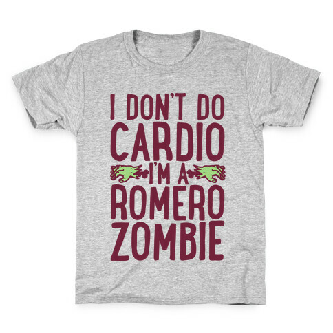 I Don't Do Cardio, I'm a Romero Zombie Kids T-Shirt