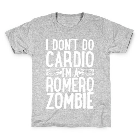 I Don't Do Cardio, I'm a Romero Zombie Kids T-Shirt