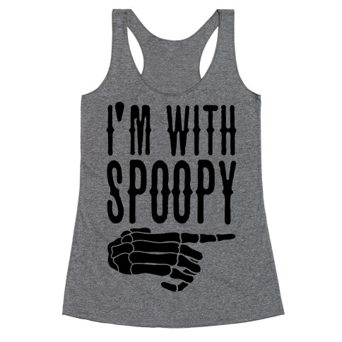 I'm With Spoopy & I'm With Creppy Pair 1 Racerback Tank Top