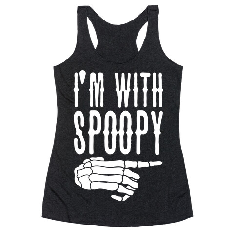 I'm With Spoopy & I'm With Creppy Pair 1 Racerback Tank Top