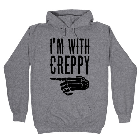 I'm With Spoopy & I'm With Creppy Pair 2 Hooded Sweatshirt