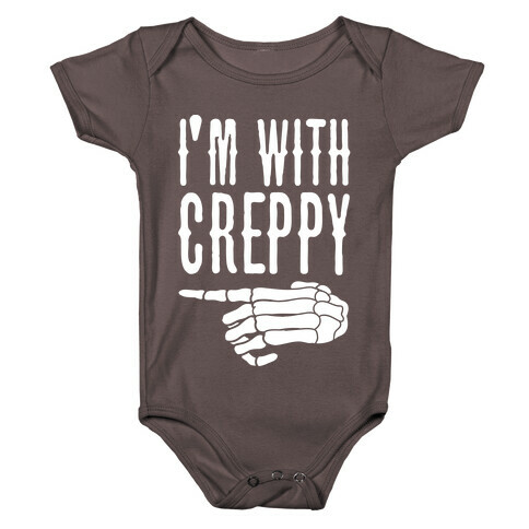I'm With Spoopy & I'm With Creppy Pair 2 Baby One-Piece