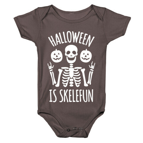 Halloween Is SkeleFUN Baby One-Piece