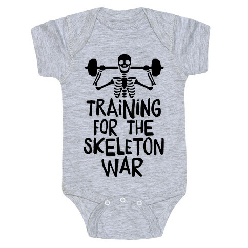 Training For The Skeleton War Baby One-Piece