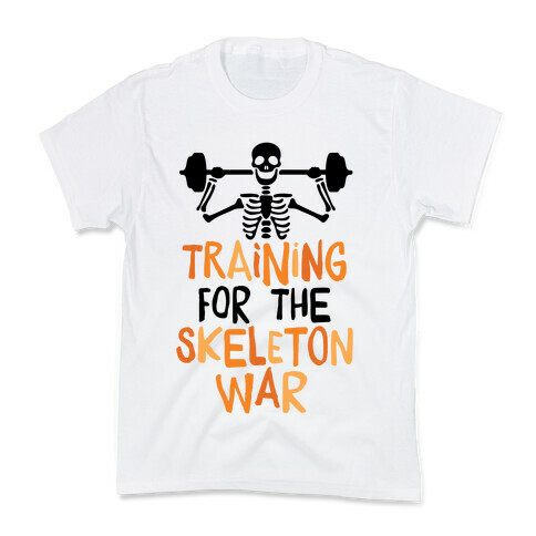 Training For The Skeleton War Kids T-Shirt